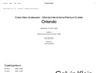 Website Screenshot Calvin Klein