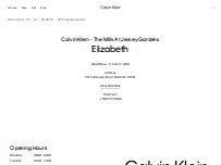 Website Screenshot Calvin Klein