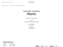 Website Screenshot Calvin Klein