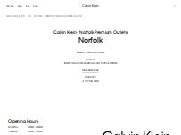 Website Screenshot Calvin Klein