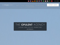The Opulent Agency website screenshot
