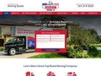 Veteran Moving Co. website screenshot