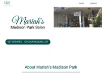 Mariah's Madison Park Salon website screenshot