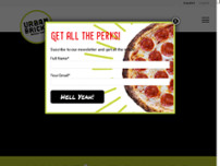 Screenshot for https://urbanbrickspizza.com/