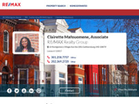 Clairette Mafouomene | RE/MAX Realty Group website screenshot