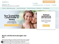 Website Screenshot Forefront Dermatology Vienna, VA - Tysons Corner