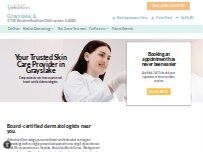 Website Screenshot Forefront Dermatology Grayslake, IL