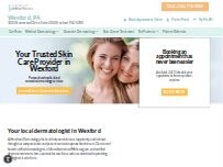 Website Screenshot Forefront Dermatology Wexford, PA