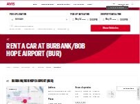 Website Screenshot Avis Car Rental