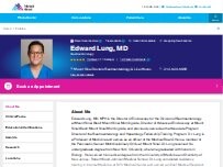 Website Screenshot Edward Lung, MD