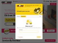 Website Screenshot One Hour Heating & Air Conditioning
