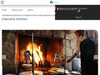 Fireside Dining website screenshot