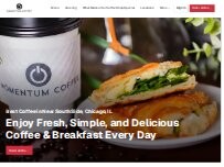 Website Screenshot Momentum Coffee - South Loop