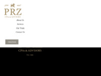 PRZ CPA's & Advisors website screenshot