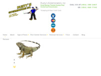Rusty's Exterminators, Inc. website screenshot