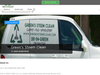 Screenshot for http://www.greenssteemclean.com
