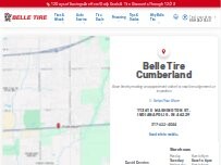 Website Screenshot Belle Tire