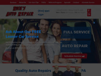 Rick's Auto Repair website screenshot