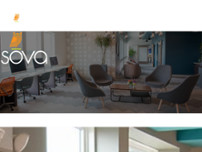 SOVA Student Living website screenshot
