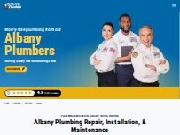 Website Screenshot Benjamin Franklin Plumbing of Albany