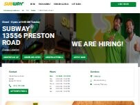 Website Screenshot Subway