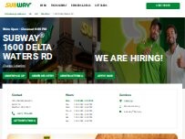 Website Screenshot Subway