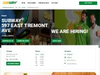 Website Screenshot Subway