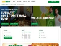 Website Screenshot Subway