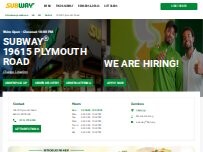 Website Screenshot Subway