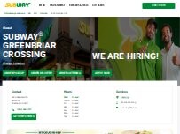 Website Screenshot Subway