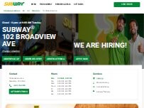 Website Screenshot Subway