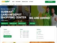 Website Screenshot Subway