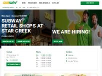 Website Screenshot Subway