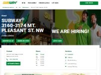 Website Screenshot Subway