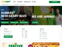 Website Screenshot Subway