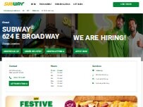 Website Screenshot Subway