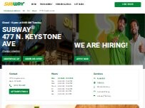 Website Screenshot Subway