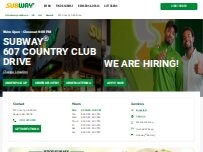 Website Screenshot Subway