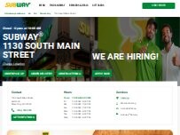 Website Screenshot Subway