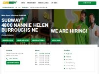 Website Screenshot Subway