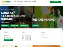 Website Screenshot Subway