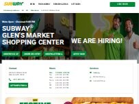 Website Screenshot Subway