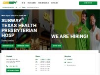 Website Screenshot Subway