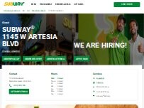 Website Screenshot Subway