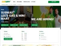 Website Screenshot Subway