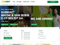 Website Screenshot Subway