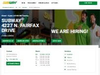 Website Screenshot Subway