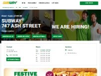 Website Screenshot Subway