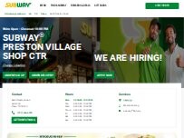 Website Screenshot Subway