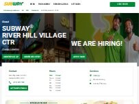 Website Screenshot Subway